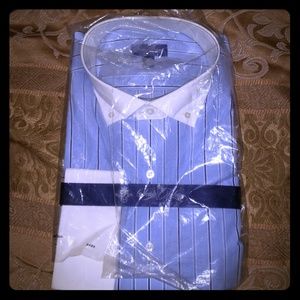 Sean John Men Dress Shirt 181/2 36/37 Tall